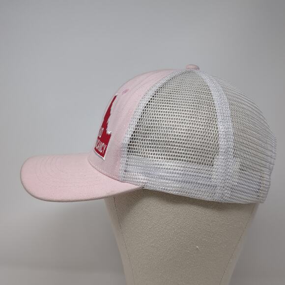 No Vacancy Idaho Snapback Trucker Hat Pink OS Adjustable Arcadian Outfitters - Picture 3 of 9